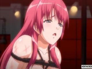 縛ら アップ エロアニメ seductress 取得 優れた キャンドル ワックス dripped 上の 彼女の