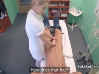 Blonde Doctors Pussy Solves shaft Problem