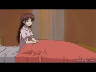 Delightful hentai animat scolarita masturbates și apoi pumped