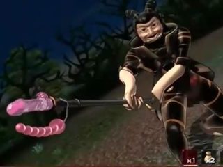 Flirty hentai slave pussy fucked by monster tentacles