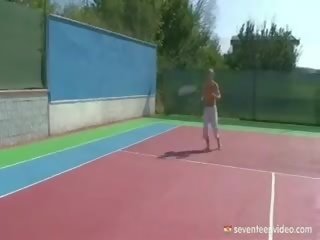 Blonde Tennis girlfriend