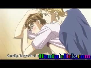 Slank anime homofil terrific masturbated og kjønn klipp handling