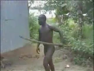 Exceptional άτακτος/η ακατέργαστος σκληρά αφρικάνικο ζούγκλα γαμήσι!
