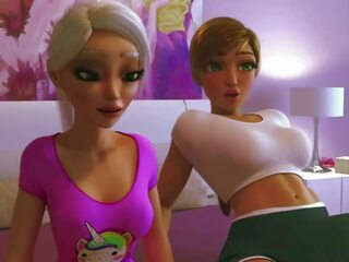 FUTA inviting 3D adult clip Animation (ENG Voices)